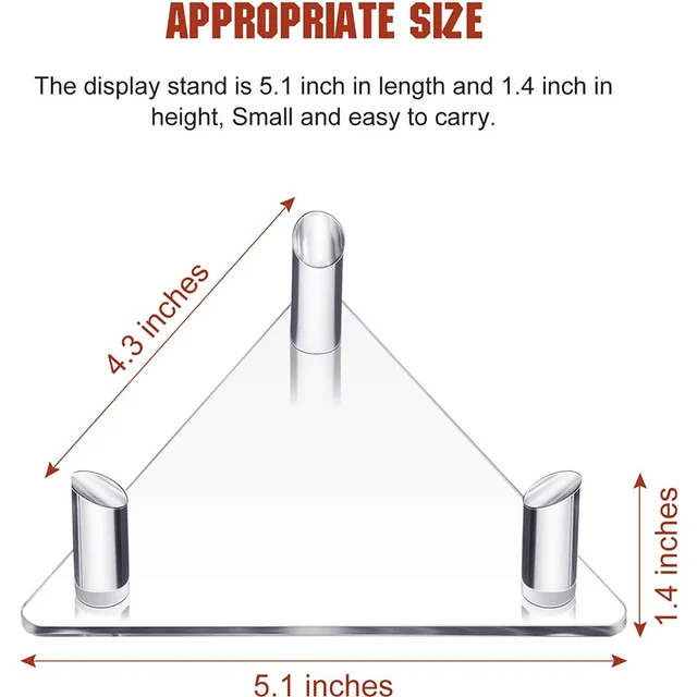 1 Pcs Acrylic Ball Holder Basketball Display Holder Ball Rack Support Base Rugby Display Stand Football Bowling Storage 5