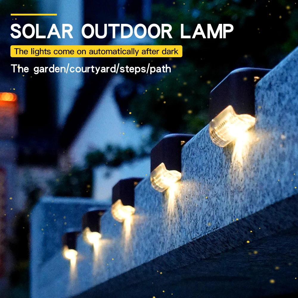 Solar Step Light Decorative Wall Lights Outdoor Corner Light Waterproof