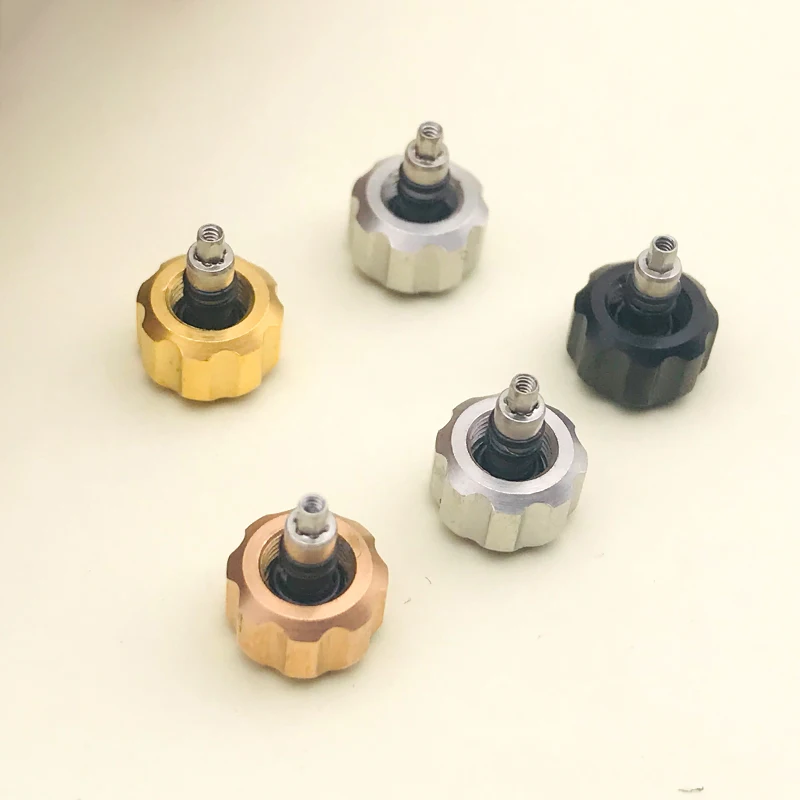 Enhanced Screw-in Watch Crown with Engraved 'S' - Includes Tube and Stem