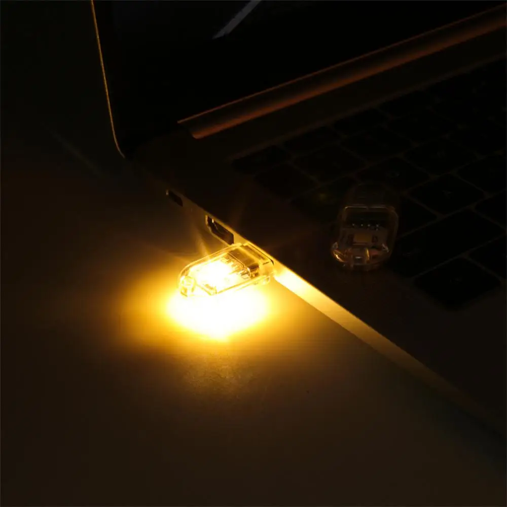 USB Plug Lamp LED Night Light Computer Mobile Power Charging Small Book Lamps Eye Protection Table Reading Light Mini Light_voghion.com