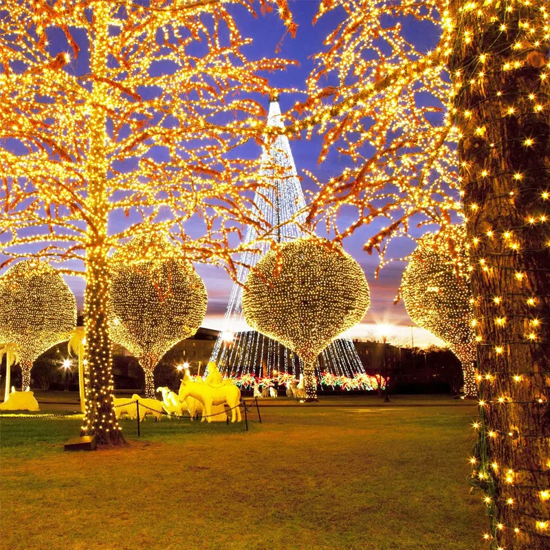 LED String Lights 300LED Outdoor Led Solar String Lights Waterproof Fairy Light Solar Powered Garland Lights 8 Mode 33m Garden Wedding Decoration decorative lights,string lights,led fairy lights