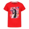 New Summer Girls Boys O-Olivia Cool R-Rodrigo Singer T-shirt Fashion Short Sleeve Clothing Children Cartoon Tee Cotton For Kids 2