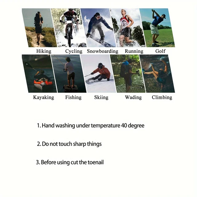 Socks Waterproof Breathable Outdoor Waterproof Hiking Wading Camping Winter Skiing Sock Riding Snow Warm Waterproof Socks 3