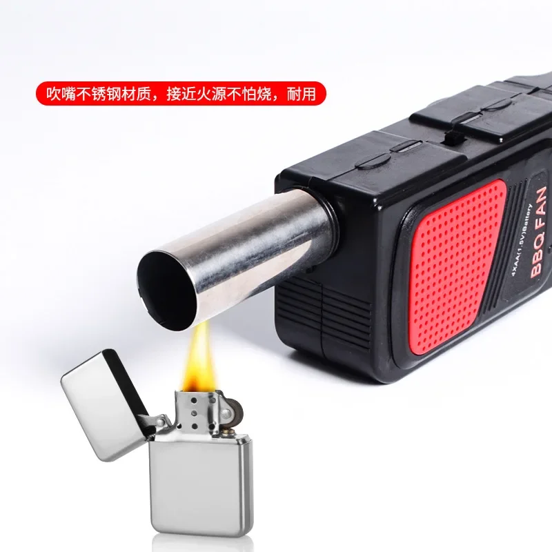 Portable handheld bbq fan air blower for outdoor barbecue