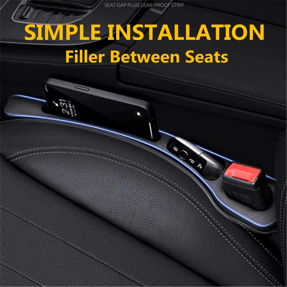 Car Seat Gap Filler & Organizer - Interior Storage & Decoration Set (2-Pack)