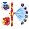 Disney Minnie Frozen projection electronic kids watch cartoon characters Spider-Man Iron Man toy children's watch birthday gifts 5
