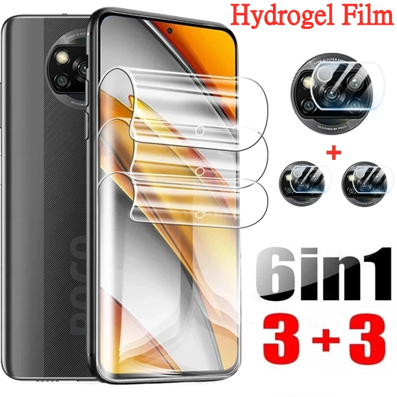 4 pezzi pellicola idrogel per Xiaomi POCO X7 Pro X6 X5 X3 X4 GT NFC M5 M6 M7 Pro protezione schermo per POCO F6 Pro F5 F4 F3 pellicola  202192403