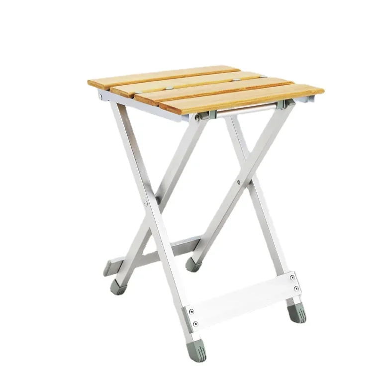 Aluminum Folding Chair Retractable Portable Dual-purpose Folding Cross Stool