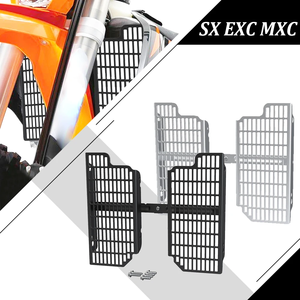 

For EXC MXC SX XCF XCFW 250/400/450/520/525 4-Stroke 2001-2007 2006 Motorcycle Accessories Radiator Grille Guard Cover Protector
