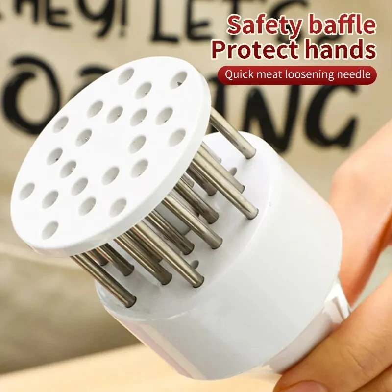 Meat Tenderizer Meat Hammer Household Stainless Steel Steak, Pork Cutlet, Quick Release Meat Needle, Portable Meat Hammer, Kitchen Tool