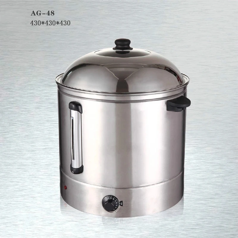 AG-48 dual layer temperature conroler available 48L large sweet steamer maize 110 / 220V Stainless steel Electric Food Steamers