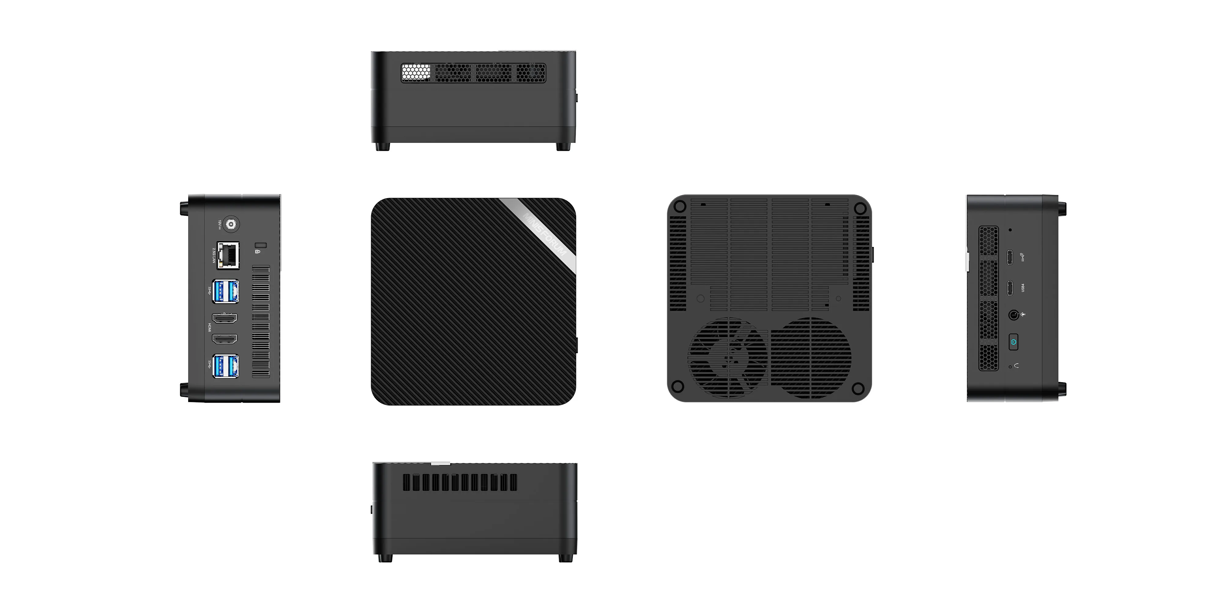 MINISFORUM 미니 PC, AMD Ryzen 9 6900HX 미니 컴퓨터, 윈도우 11, DDR5, 32GB, 512GB, SSD, 블루투스, WIFI6E, 8K 게임용 미니 PC, UM690S