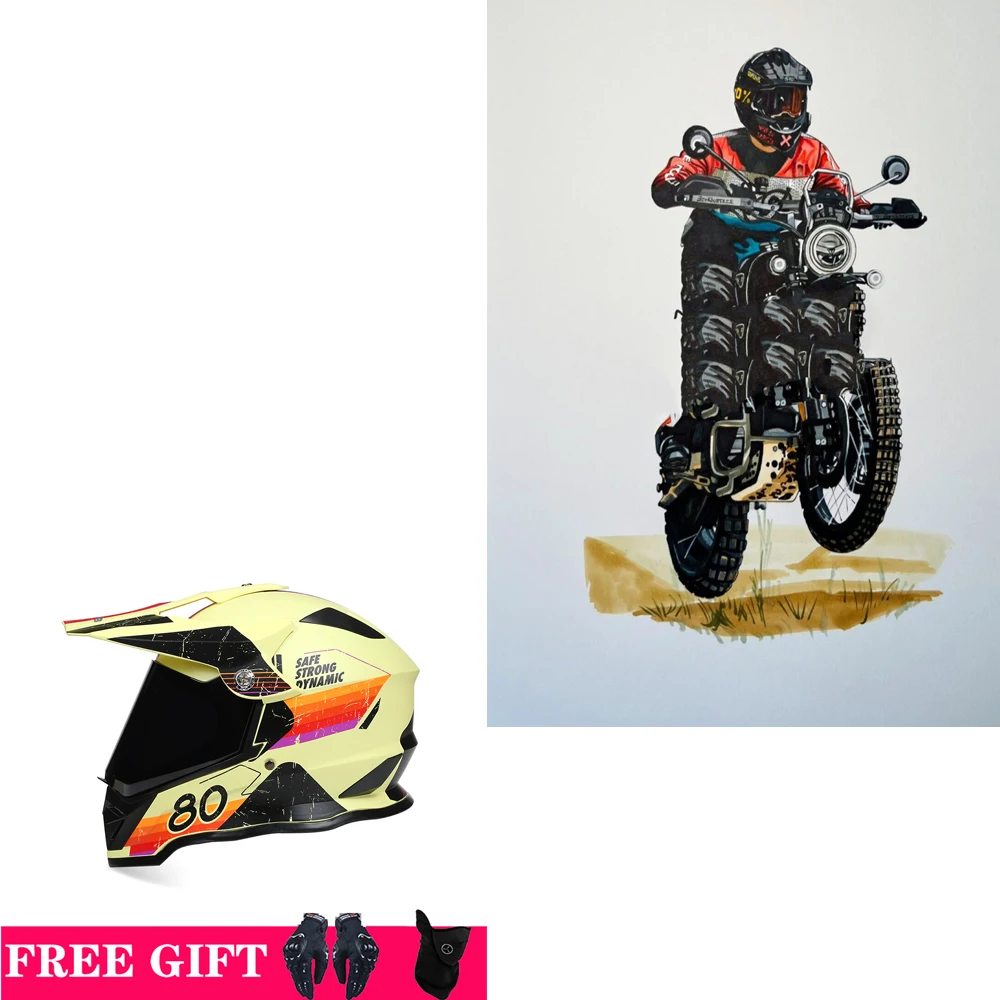 ������� ��� ���̽� �����ε� ���� ũ�ν� ��� ���̽� Casque Dirt Bike Capacete De Moto Casco Kask Helm DOT ECE