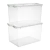 Sterilite 66 Qt. Latch Box Plastic Adult, Soft Sea 4