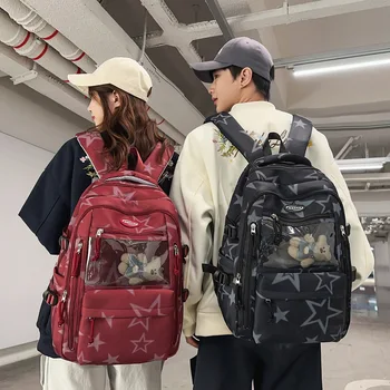 Zaino Grande alla Moda per Studentesse, Borsa Scolastica Femminile di Grande Capacità, Zaino Carino per Donne, Mochila da Viaggio per il Tempo Libero