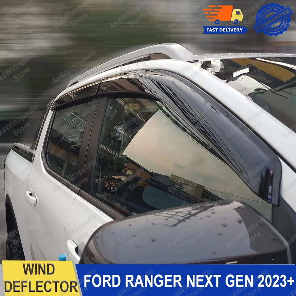 Weather Shield Sun Rain Guards For Ford Ranger Next Gen T9 Raptor 2023 ...