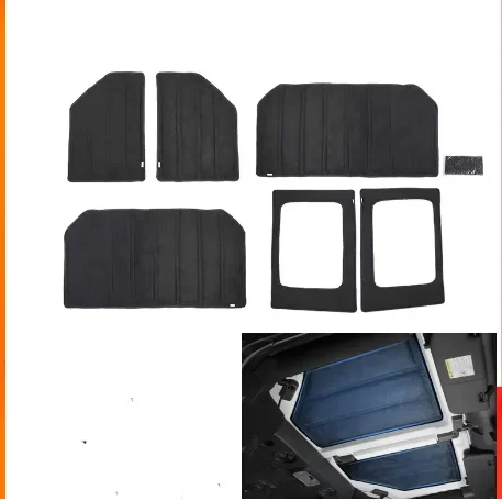 Sound Heat Insulation Pad For Jeep Wrangler JK 12-17 JL 18-21 2/4 Doors Hardtop Rear Window Ceiling Roof Heat Insulation Cottons