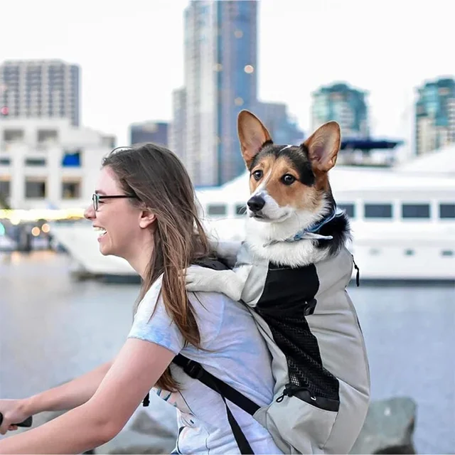 Strong Nylon Dog Carrier Backpack for Small Medium Dogs High Quality Breathable Cycling Backpack for Outdoor Travel Pet Supplies Strong Nylon Dog Carrier Backpack for Small Medium Dogs High Quality Breathable Cycling Backpack for Outdoor Travel Pet Supplies