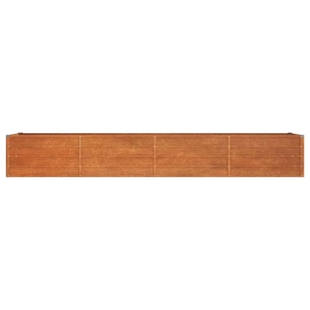 Hochbeet für den Garten 320x80x45 cm Cortenstahl Rostoptik Pflanzkasten für Gemüsebeet im Freien – Detail 4
