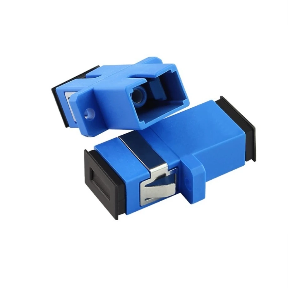 SC APC UPC 100pcs Fiber Flange Simplex Single-mode Fiber Optic Adapter SC Optical Fiber Coupler  SC Connector  Factory price