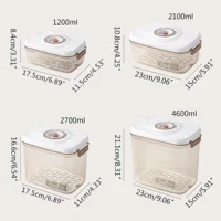 Food Vacuum Storage Box Sealed Fresh-Keeping Box Large Capacity Food Dispenser Transparent Storage Container with Vacuum Pump 2