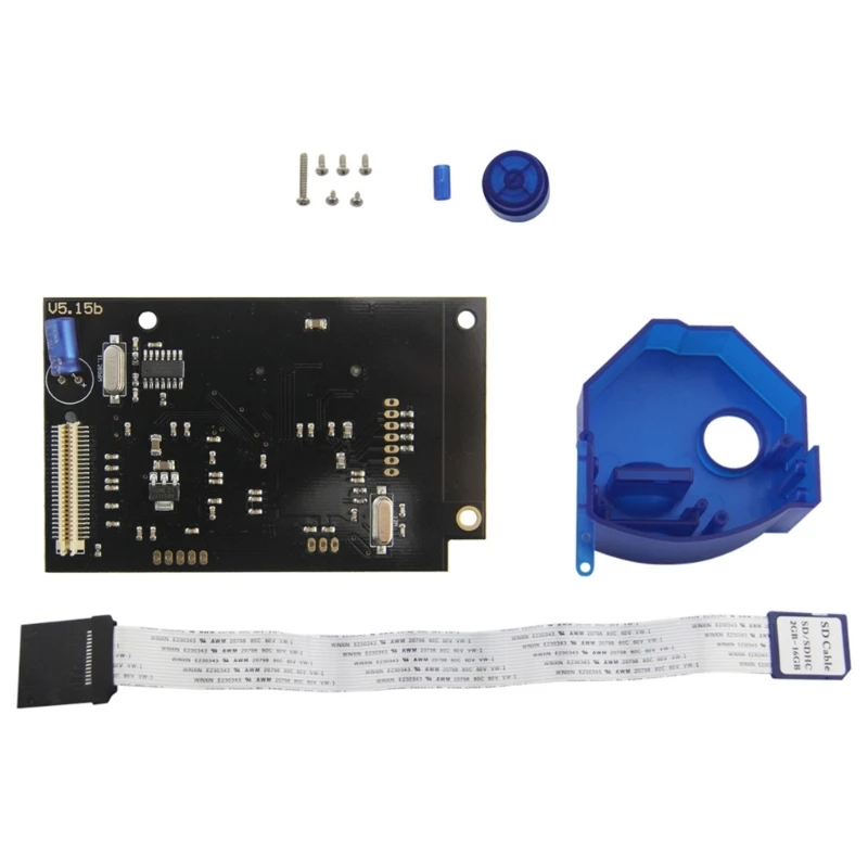 

for sega Dreamcast VA1 Host v5.15b GDEMU Optical Drive Simulation Board with Remote Card Mount Kit Repair Accessories T21A