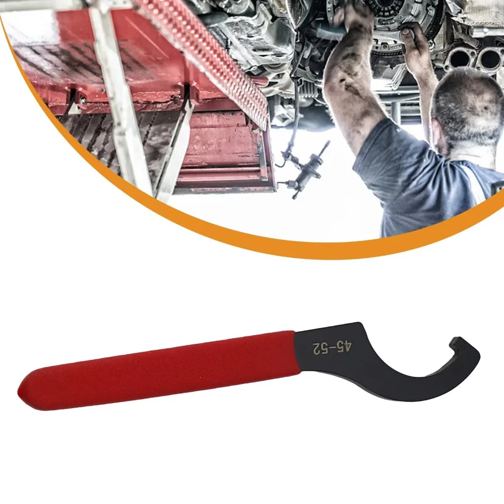 Wrench Spanner Anti Slip Handle Black Oxidized 45-48HRC Hook For Round Nut C Type 38-42mm/45-52mm/55-62mm/68-72mm Tool