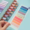 1000/2000 Sheets=5/10Packs of European Retro Colors,Fluorescent Colors,And American Retro Colors,PET Transparent Sticky Notes,In 6