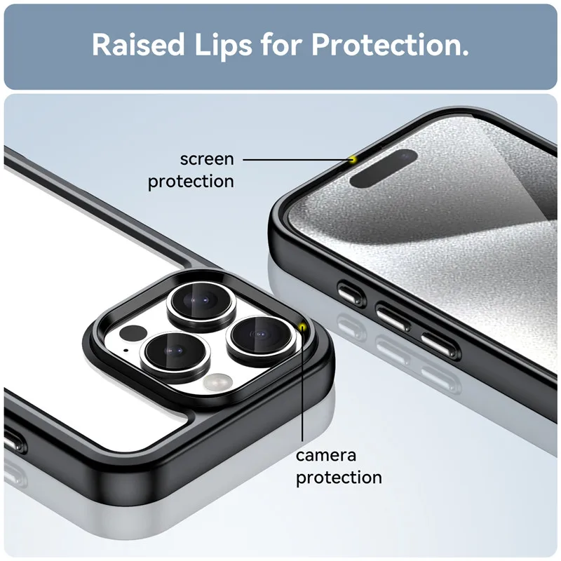 Custodia IPhone 16e Trasparente Ultra Sottile 2in1 | Silicone TPU Morbido Con Protezione Scudo 360° | Antiurto E Antigiallo - 4