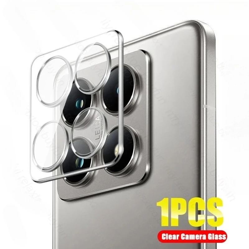 Xiomi 14TPro Black/Clear HD Camera Protector with 3D Lenses Tempered Glass Film