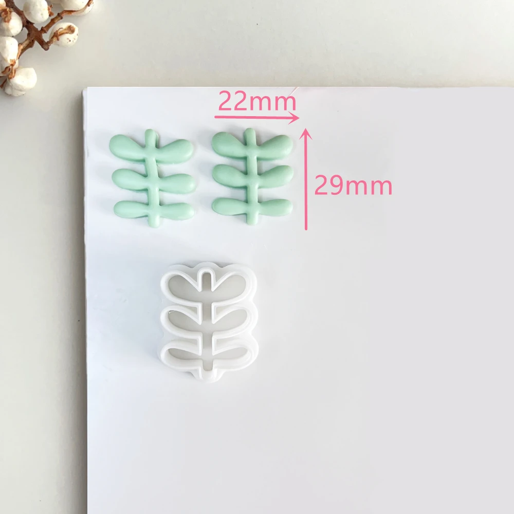 Greenery Tropical Plants Polymer Clay Cutters Molds Rainforest Vegetation Leaf DIY Earrings Jewelry Making