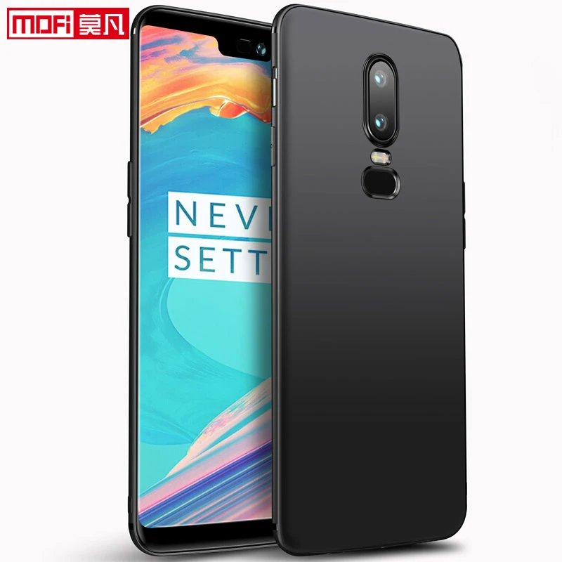 Custodia Opaca Per Oneplus 6 Custodia One Plus 6 Cover Morbido Silicone Tpu Mofi Retro Ultra Sottile Nero Slim Proteggi Oneplus 6 Book Business