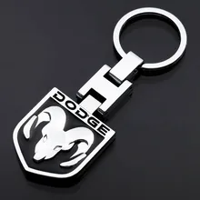 

Alloy Keychain Pendant for DODGE RAM Fans Hobby Double Side Keyring Cars Accessories