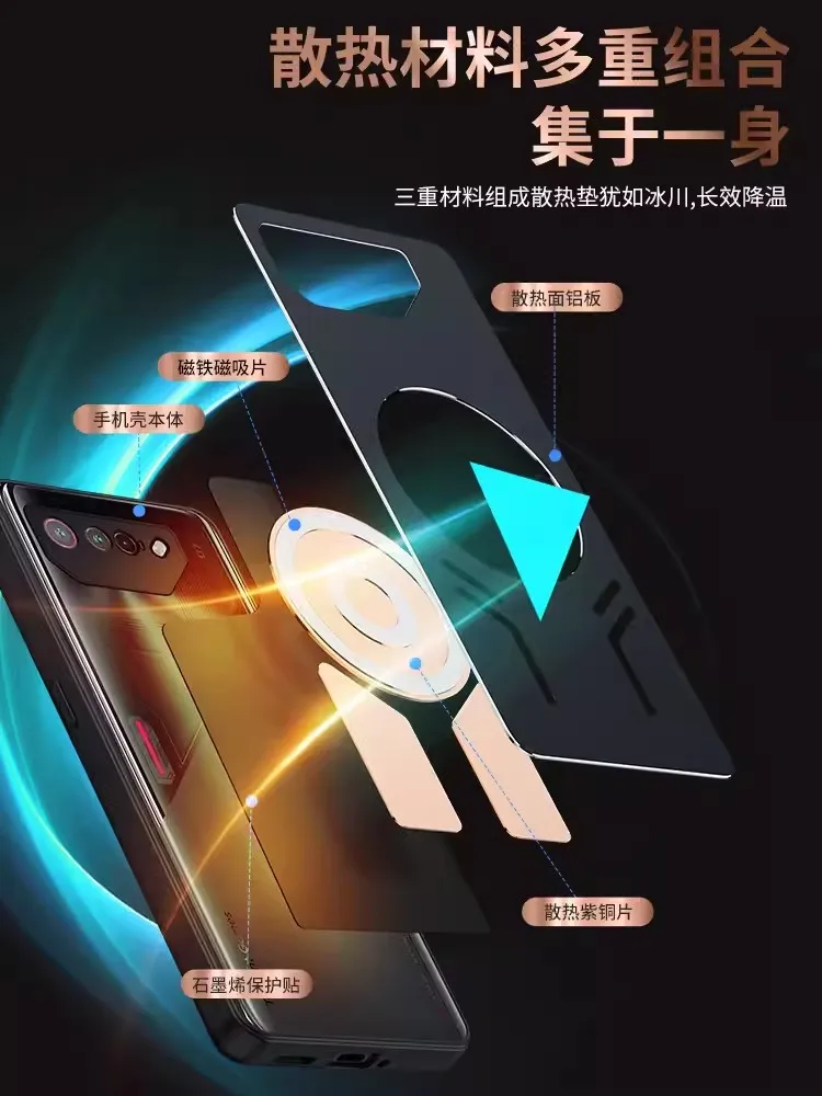 Premium Aluminum Alloy Heat Dissipation Case with Graphene Cooling and Red Copper Metal Finish