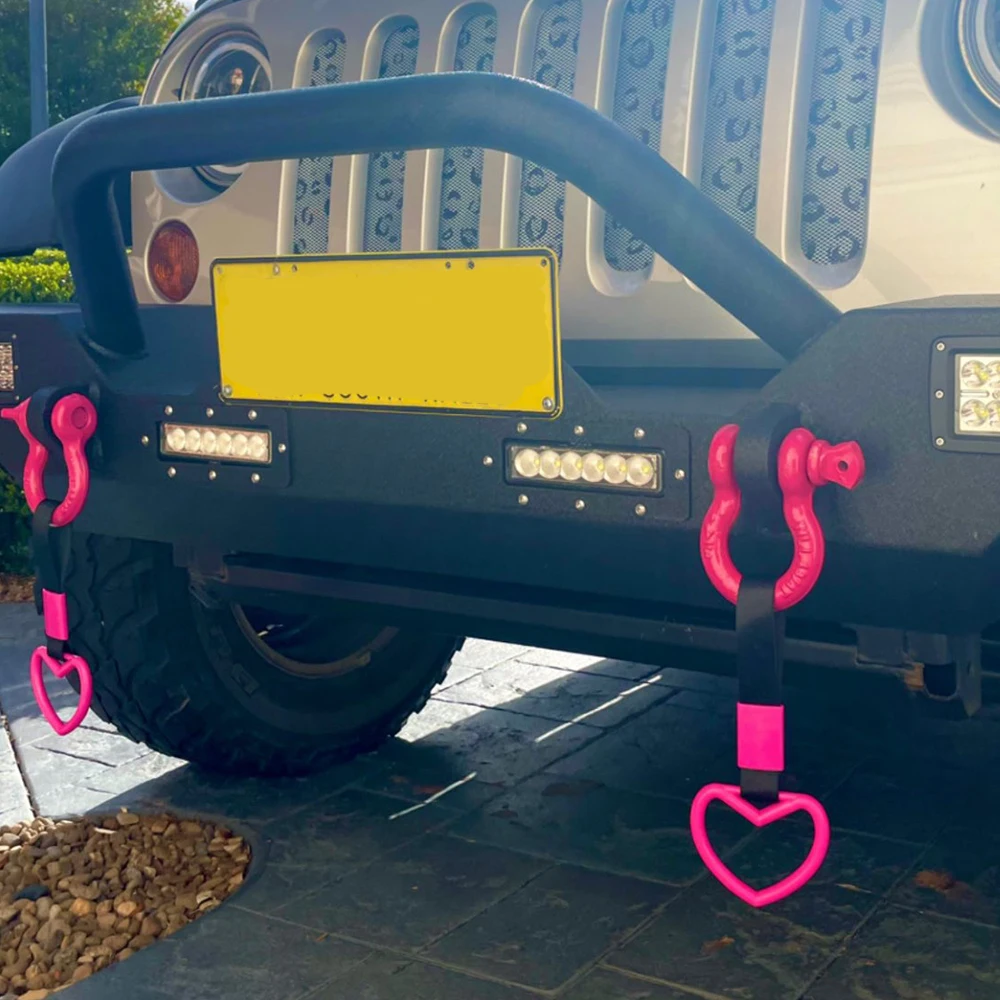 Car Hand Strap Loops Bumper Warning Rings Subway Hand Strap Handles Car For Warning And Tow car decoration strap car accessories strap
