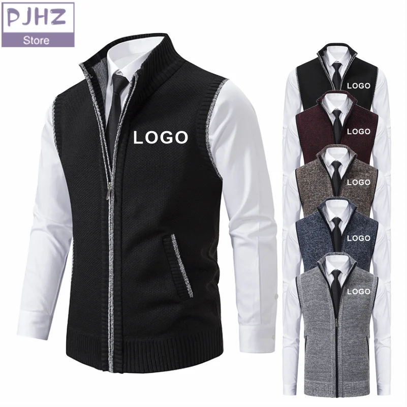Winter Thick Fleece Cardigan Men Warm Sweatercoat Fashion Patchwork Mens Knittde Sweater Jackets Casual Knitwear Outerwear Men
