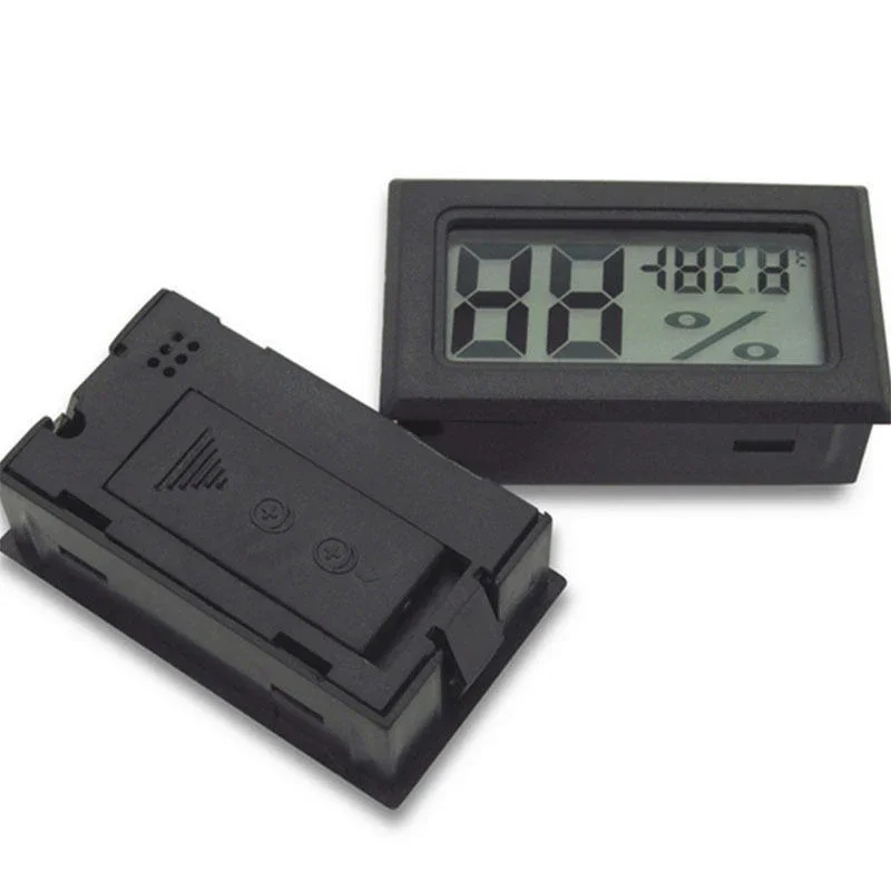 New Black Mini Digital LCD Indoor Outdoor Convenient Temperature Sensor Humidity Meter Thermometer Hygrometer LCD Display meter