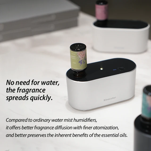 Automatic Induction Waterless Aroma Diffuse Portable Essential Oil Nebulizing Diffusion with Timed Mist for Bedroom Holiday Gift 3