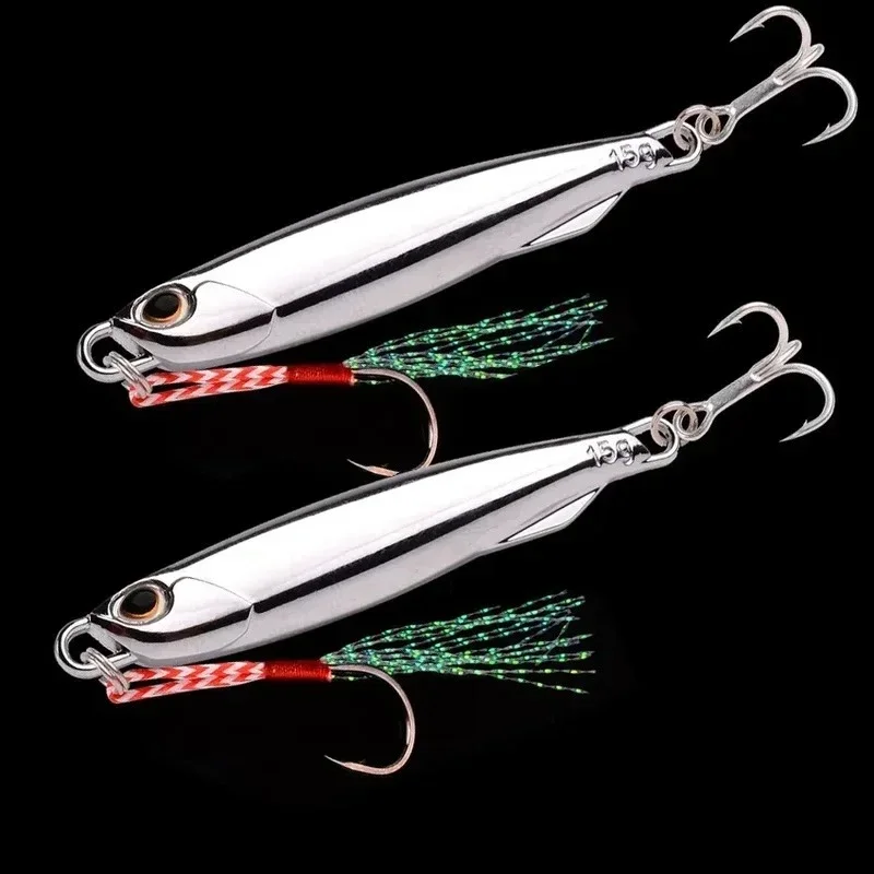 20/30/40g Angeln Metall Jig Lockt 10 Teile/paket Überzug Silbrig Metall Jig Locken Meer Angeln Köder angeln Locken Salzwasser Bass Tackle – Detail 6