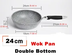 Enhanced Product Title:  
Durable Non - Stick Stone Frying Wok and Skillet Cookware Set (Wok Pan 24cm)