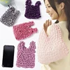 Magic Expansion Pleated Flexible Stretch Bag Large Capacity Shopping Elastic Portable Handbag Reusable Mini Tote 2