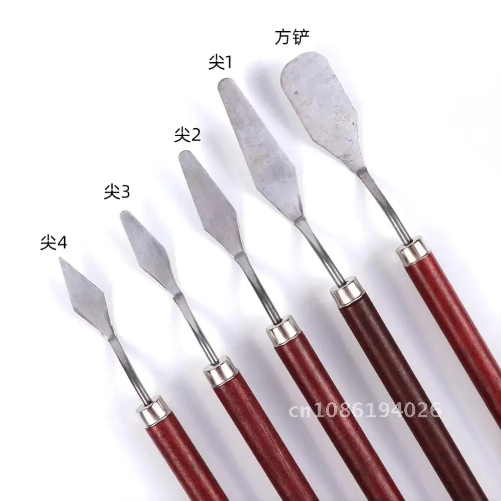 

Stainless Steel Palette Knife Set 5Pcs Gouache Supplies for Oil Painting Spatula Fine Arts Tool Set Flexible Blades