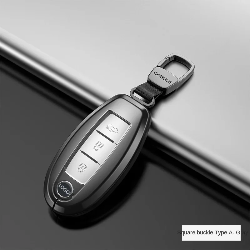 

Чехол-накладка для автомобильного ключа из алюминиевого сплава для Nissan X-Trail Teana