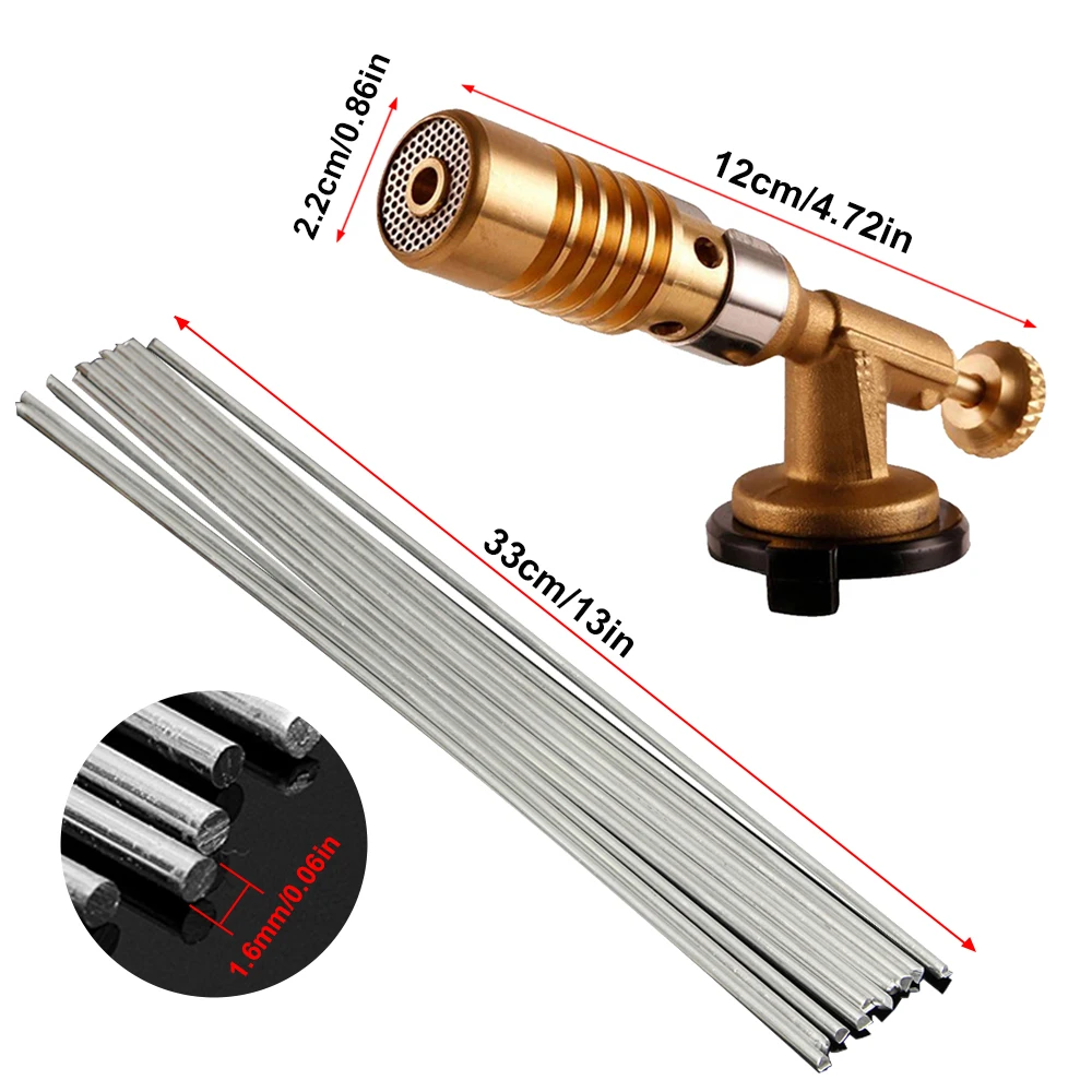 Portable Welding Torch Gas Burner Flame Gun High Temperature Brass Copper Gas Torch Brazing Solder Propane Welding Plumbing,butane torch,gas burner,gas torch,welding torch