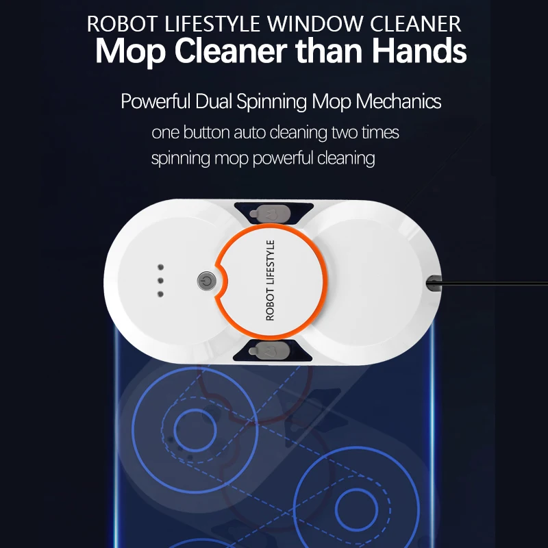 Robot Lifestyle Automatic Window Cleaner Robot with Two Sprayer Cleaning Glasses Smart Home Appliance 3