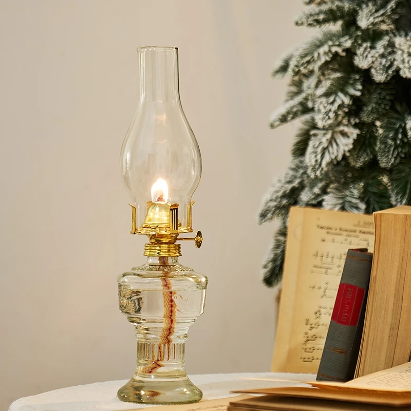 Old wick lantern on kerosene
