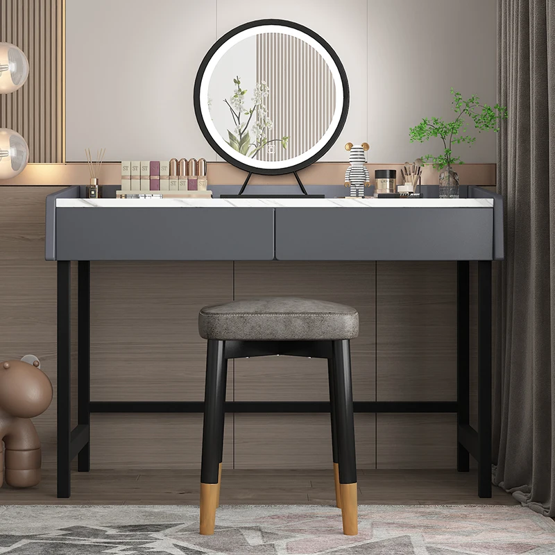 

Vanity Chair Drawers Dressing Table Modern Minimal Wood Dresser Dressing Table Women Queen Coiffeuse De Chambre Furniture