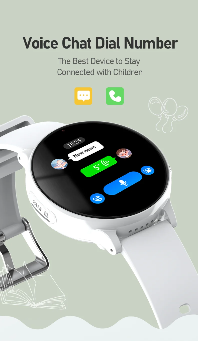 Wonlex ��� ����Ʈ ��ġ, 4G ���� ��ȭ, GPS ��ġ ������, SOS ���, 4-12 �� �Ƶ��� ī�޶� ����