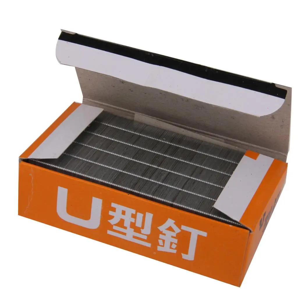 2400x 8mm U Shape Staples Upholstery Fabric Staples for Gun Tacker Stapler,nail stapler,stapler pin