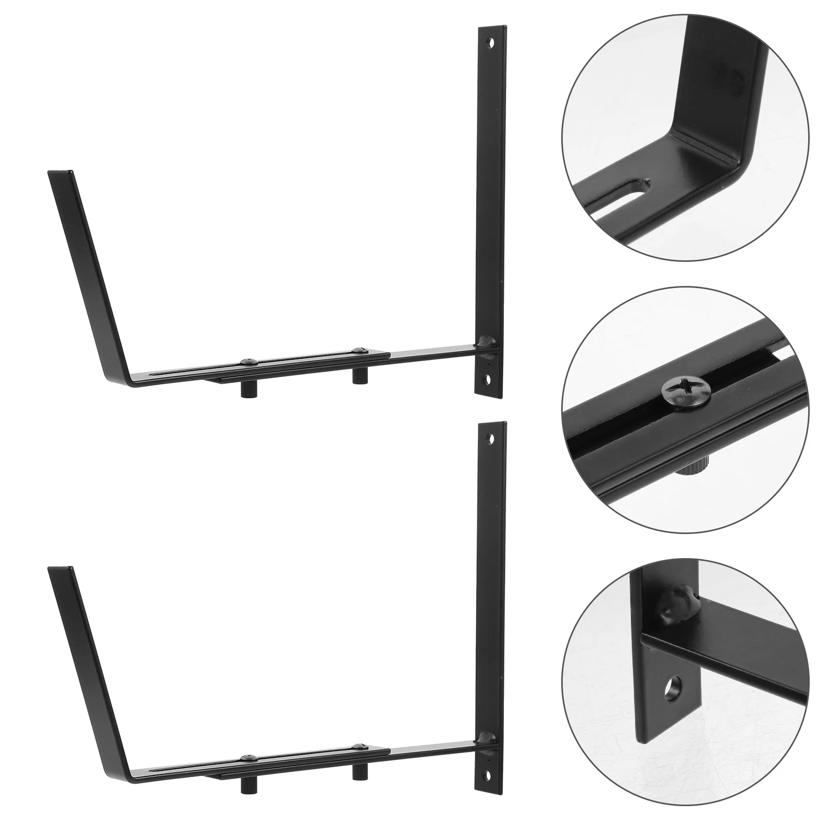 

1 Set of Planter Hanger Indoor Planter Shelving with Adjustable Size Balcony Planter Box Bracket